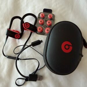 Beats by Dre Black and Red Wireless Earphones